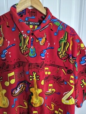 XL Box Office Music Instruments Shirt Jazz Orquestra Teacher Festival Party Casu